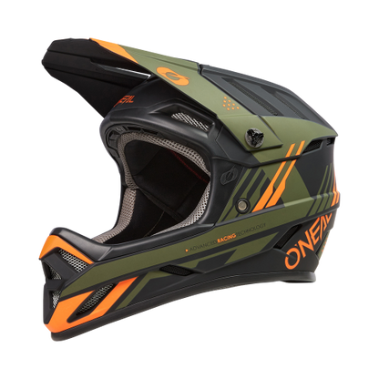 Oneal backflip strike black/orange/olive kerékpáros fullface sisak