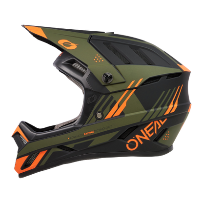 Oneal backflip strike black/orange/olive kerékpáros fullface sisak