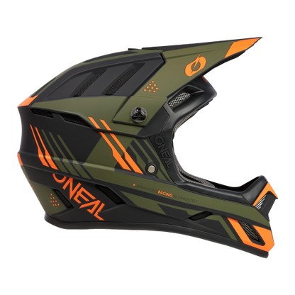 Oneal backflip strike black/orange/olive kerékpáros fullface sisak