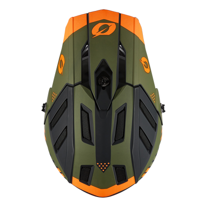 Oneal backflip strike black/orange/olive kerékpáros fullface sisak