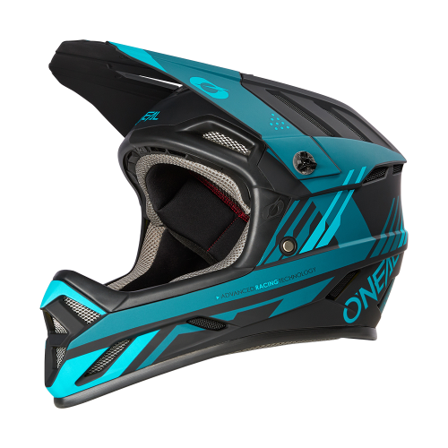 Oneal backflip strike black/teal kerékpáros fullface sisak