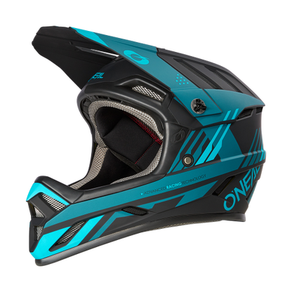 Oneal backflip strike black/teal kerékpáros fullface sisak