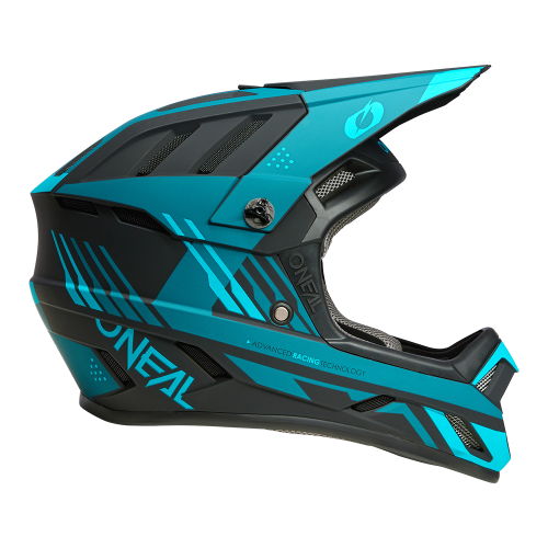 Oneal backflip strike black/teal kerékpáros fullface sisak