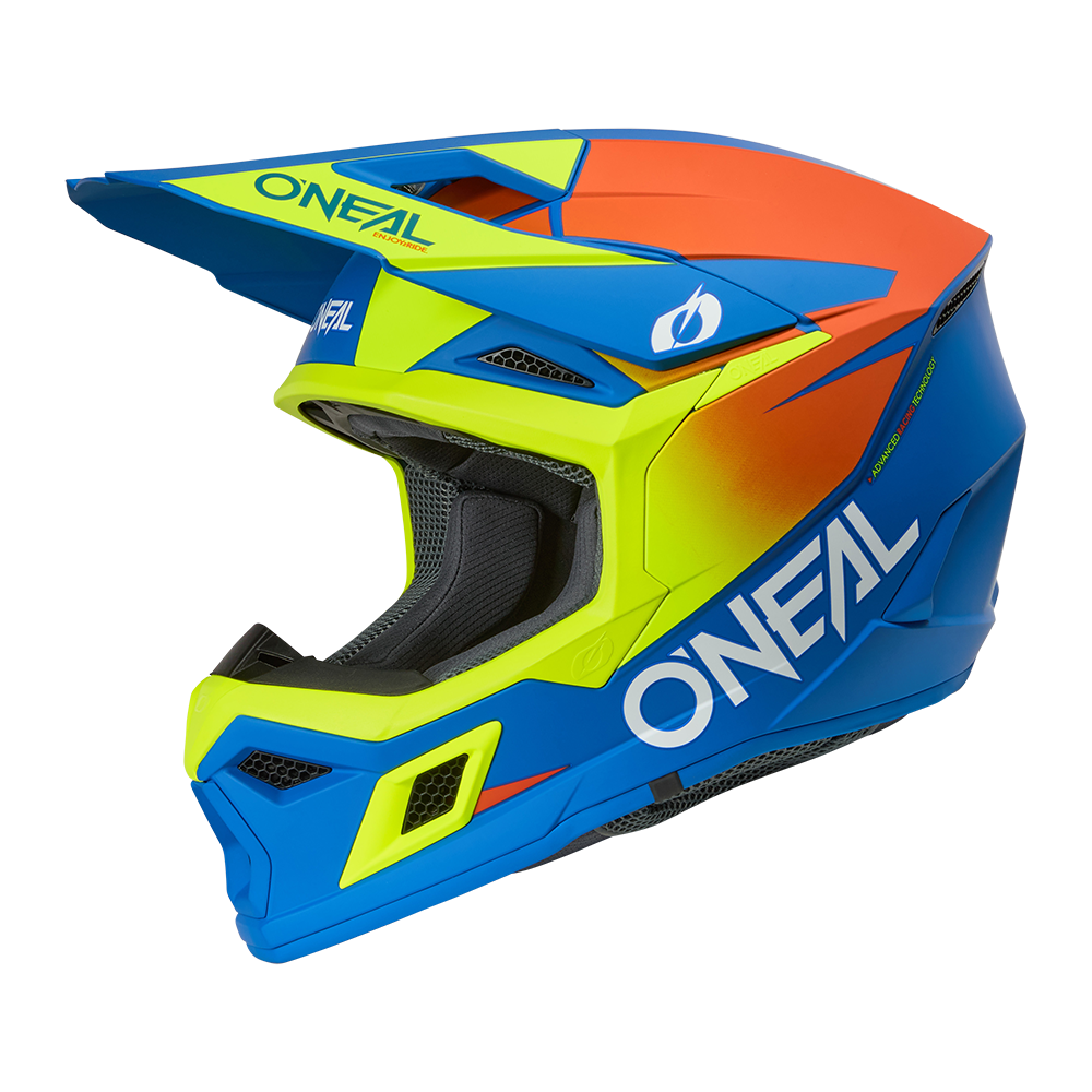 Oneal 3SRS solid blue/neon - Botos Motors