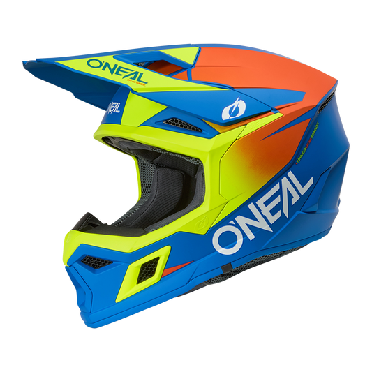 Oneal 3SRS solid blue/neon - Botos Motors