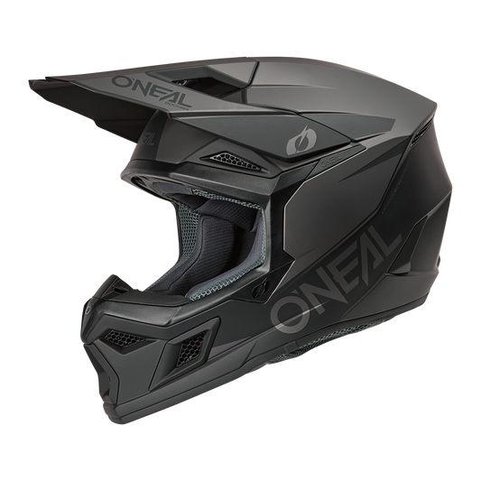 Oneal 3SRS solid black/gray - Botos Motors