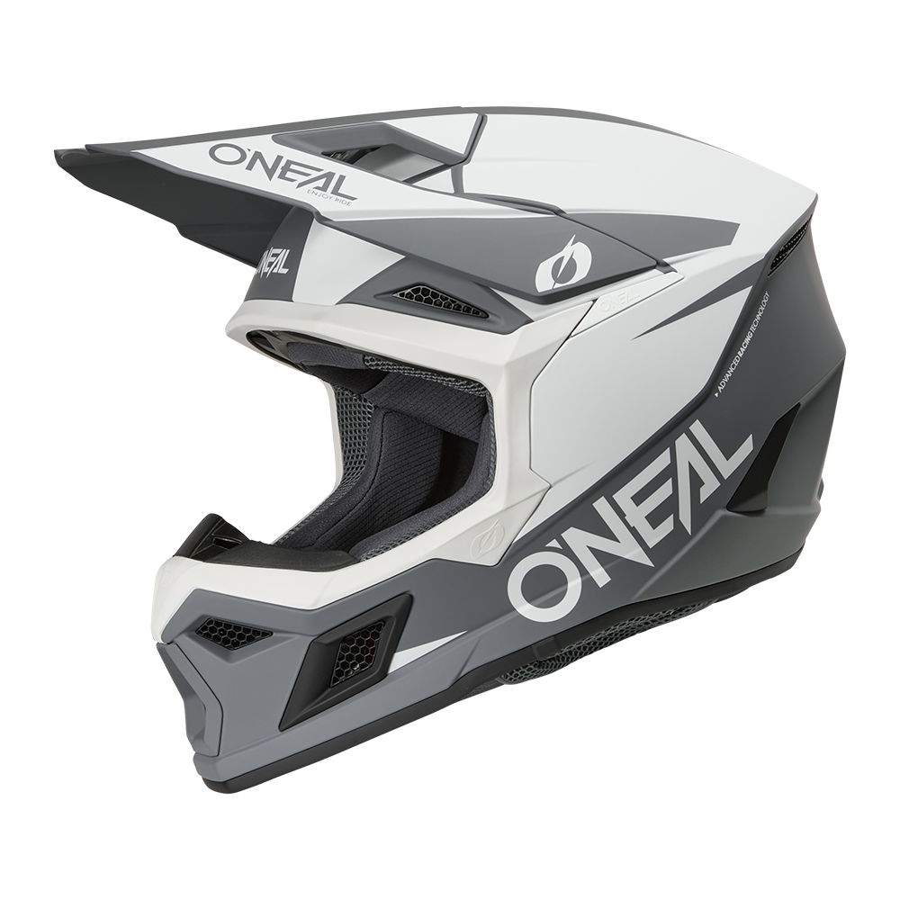 Oneal 3SRS solid white/black - Botos Motors
