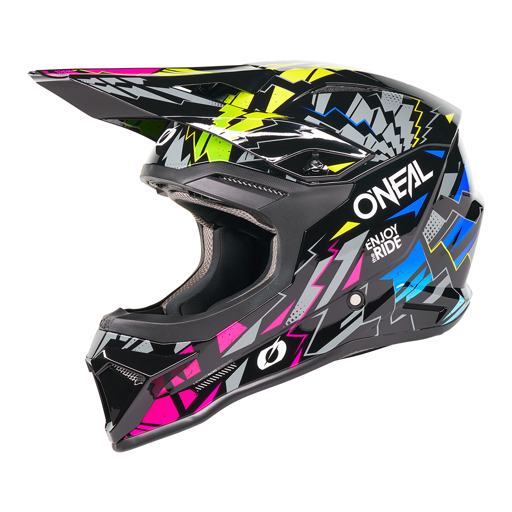 Oneal 1SRS Stixx black/multi gyerek bukósisak - Botos Motors