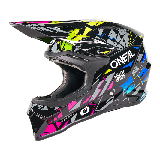 Oneal 1SRS Stixx black/multi gyerek bukósisak - Botos Motors