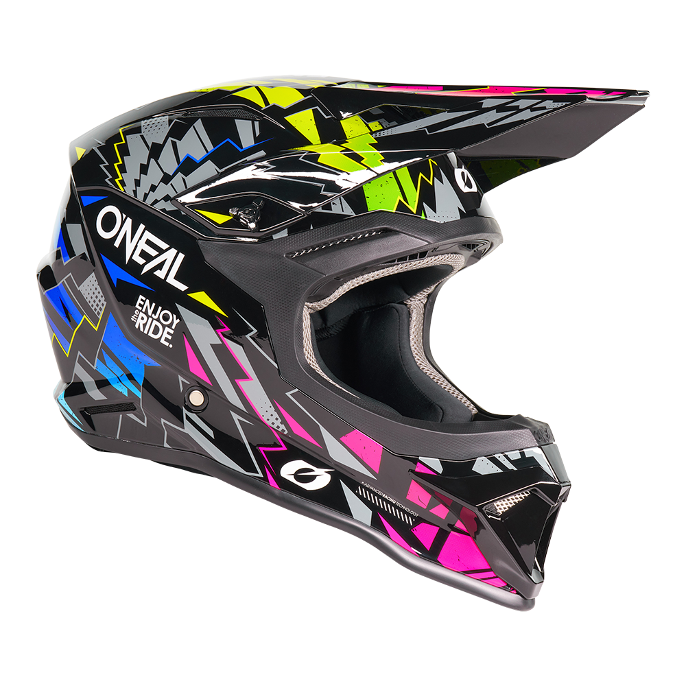 Oneal 1SRS Stixx black/multi gyerek bukósisak - Botos Motors