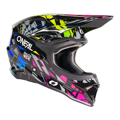 Oneal 1SRS Stixx black/multi gyerek bukósisak - Botos Motors