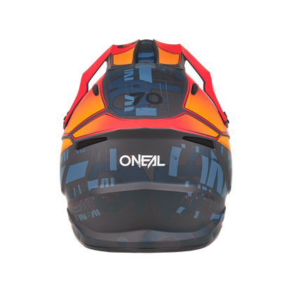 Oneal 1SRS Voltixx black/orange bukósisak hátulja - Botos Motors