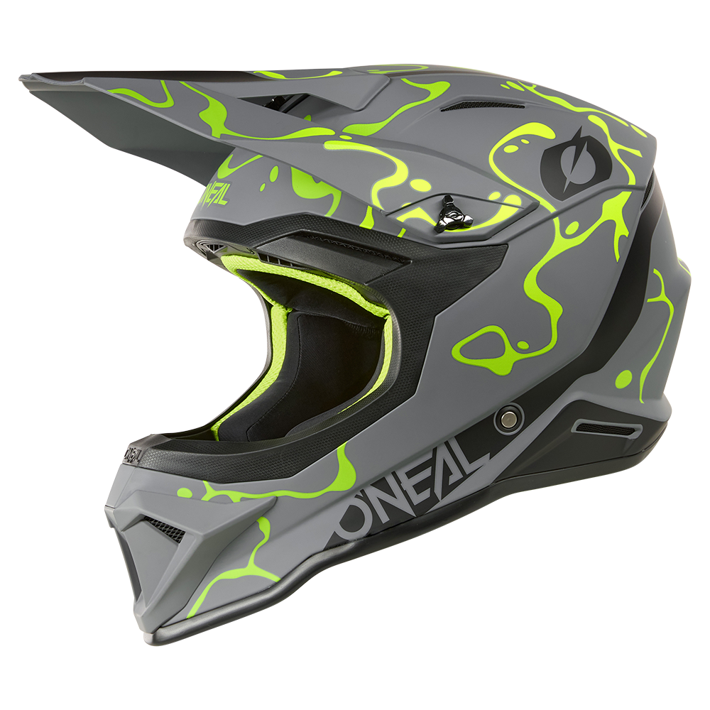 Oneal 1SRS splash gray/neon yellow - Botos Motors
