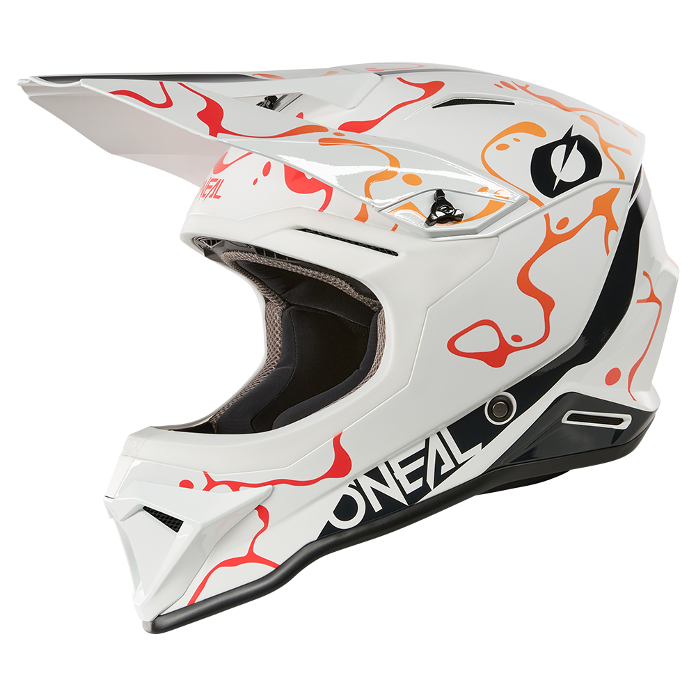 Oneal 1SRS splash white/orange - Botos Motors