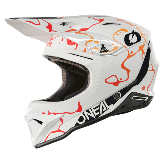 Oneal 1SRS splash white/orange - Botos Motors