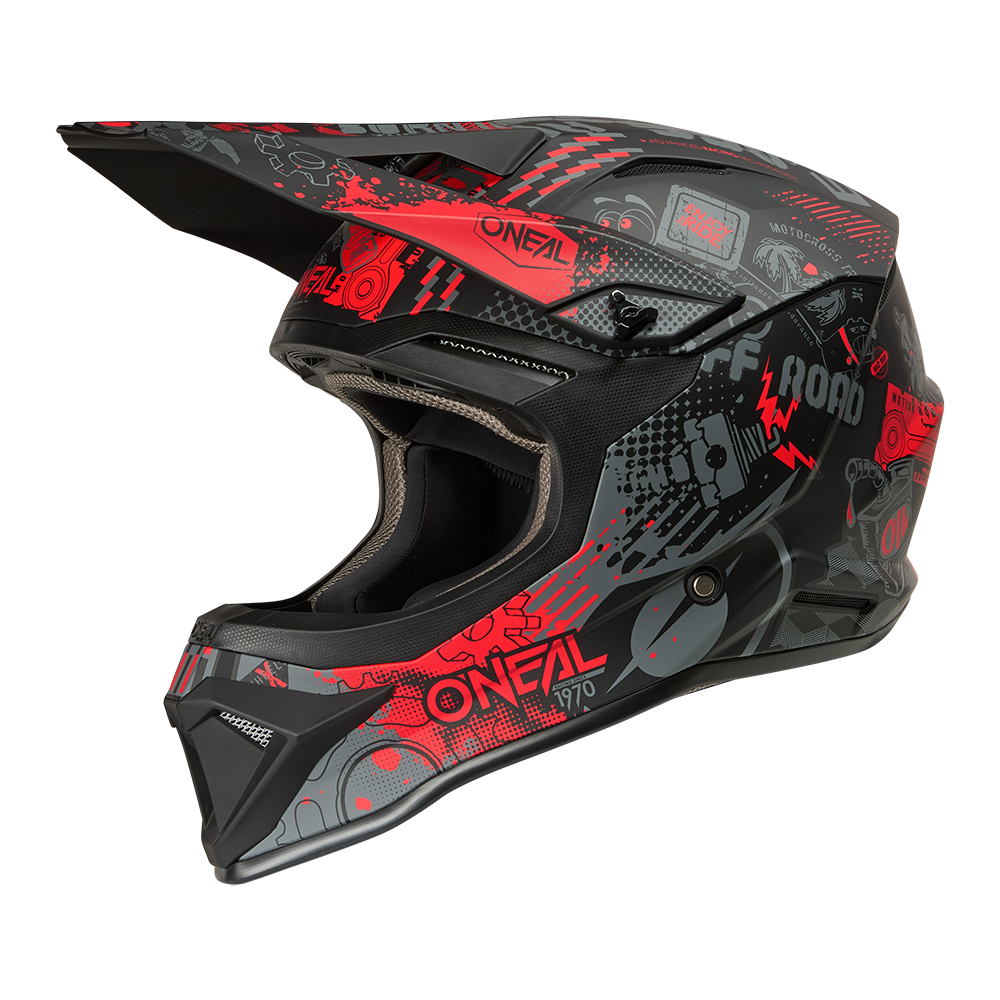 Oneal 1SRS Vibrant black/red bukósisak - Botos Motors