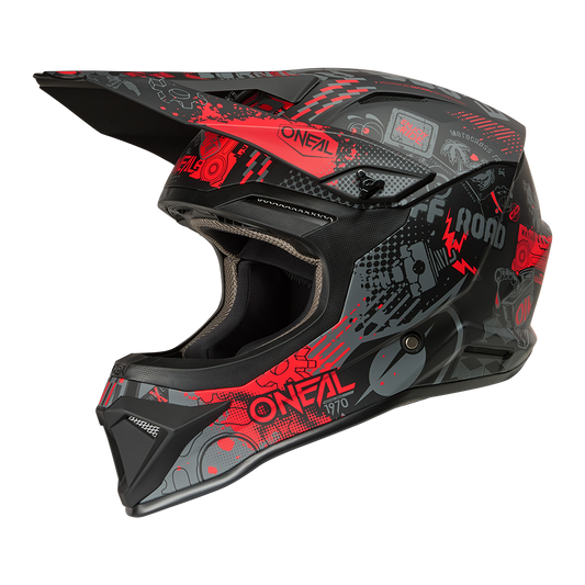Oneal 1SRS Vibrant black/red bukósisak - Botos Motors