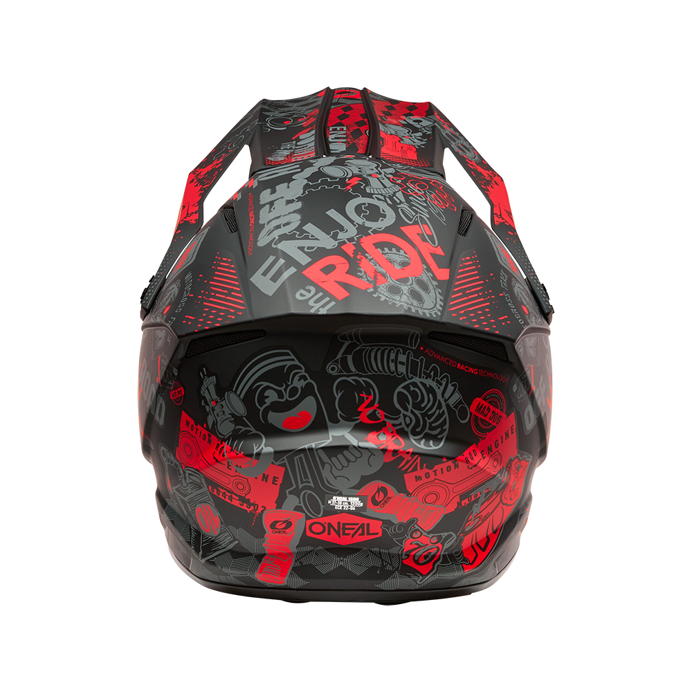 Oneal 1SRS vibrant black/red - Botos Motors
