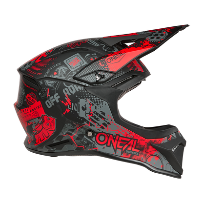 Oneal 1SRS vibrant black/red - Botos Motors