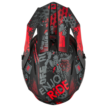 Oneal 1SRS Vibrant black/red bukósisak - Botos Motors