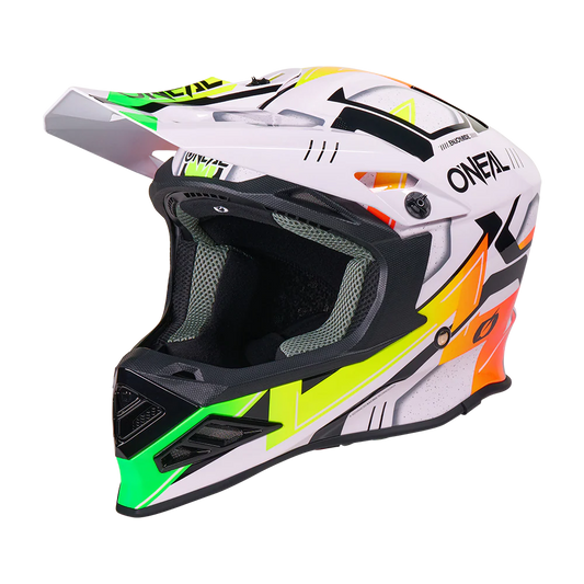 Oneal F-SRS CRUX white/multi S-M-L méret bukósisak akció