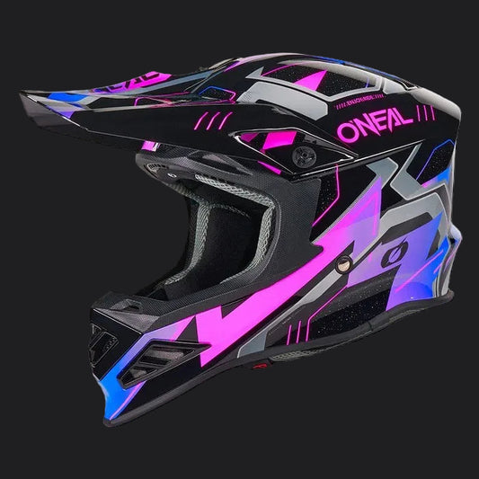 Oneal F-SRS CRUX black/purple S-M-L méret bukósisak akció