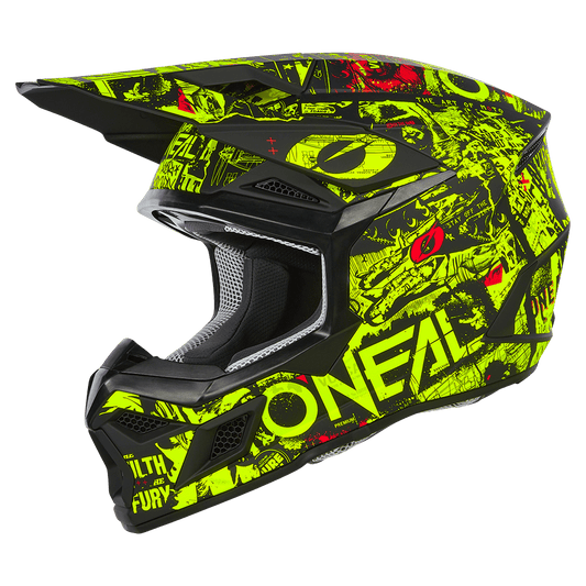 Oneal 3SRS Attack black/neon gyermek méret - Botos Motors Tuning