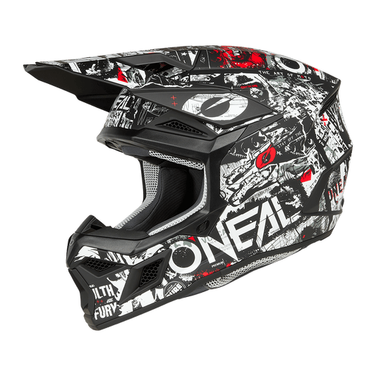 Oneal 3SRS Attack black/white - Botos Motors Tuning