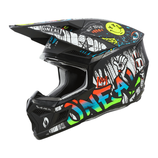 Oneal 3SRS Rancid black/white gyermek méret - Botos Motors Tuning