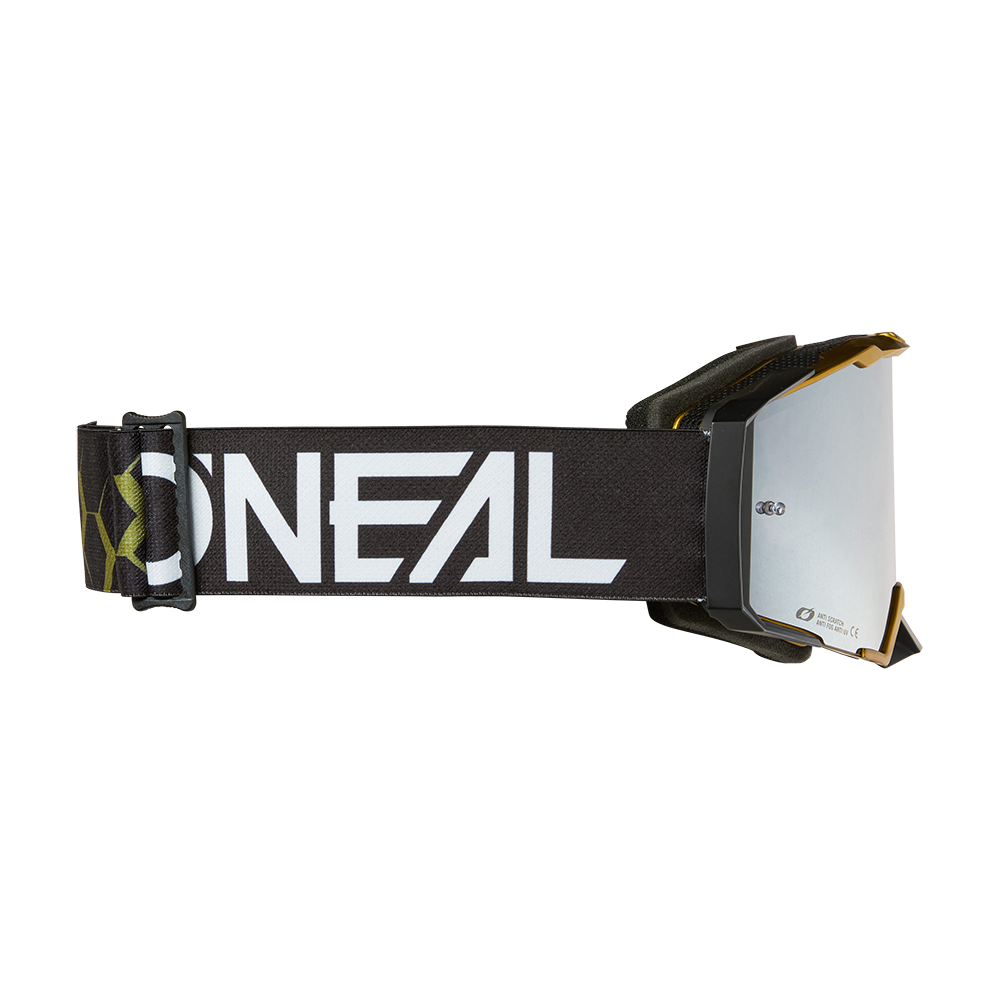 Oneal b-33 hexa black/gold - silver mirror szemüveg - Botos Motors