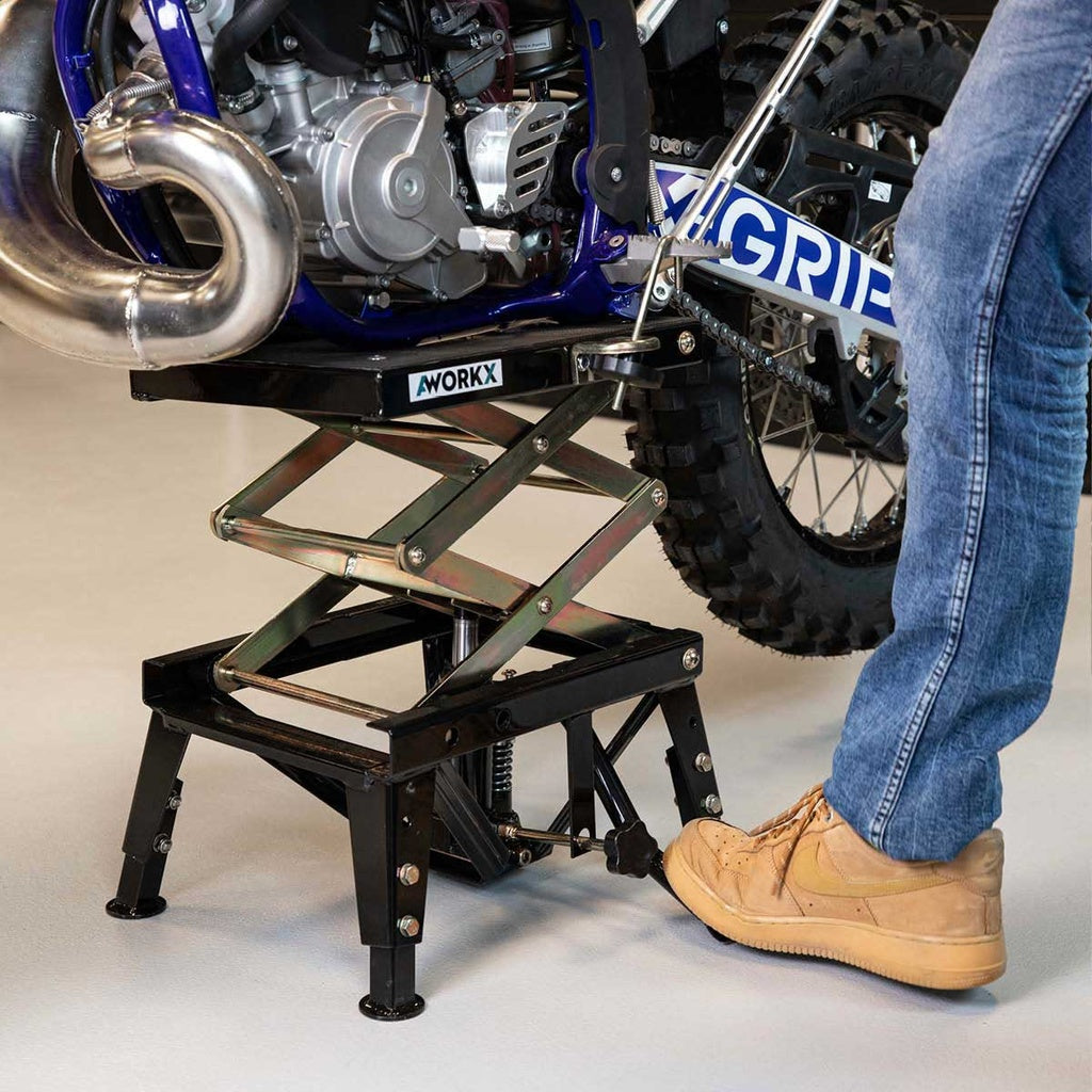 AWORKX Hidraulikus Motoremelő Állvány