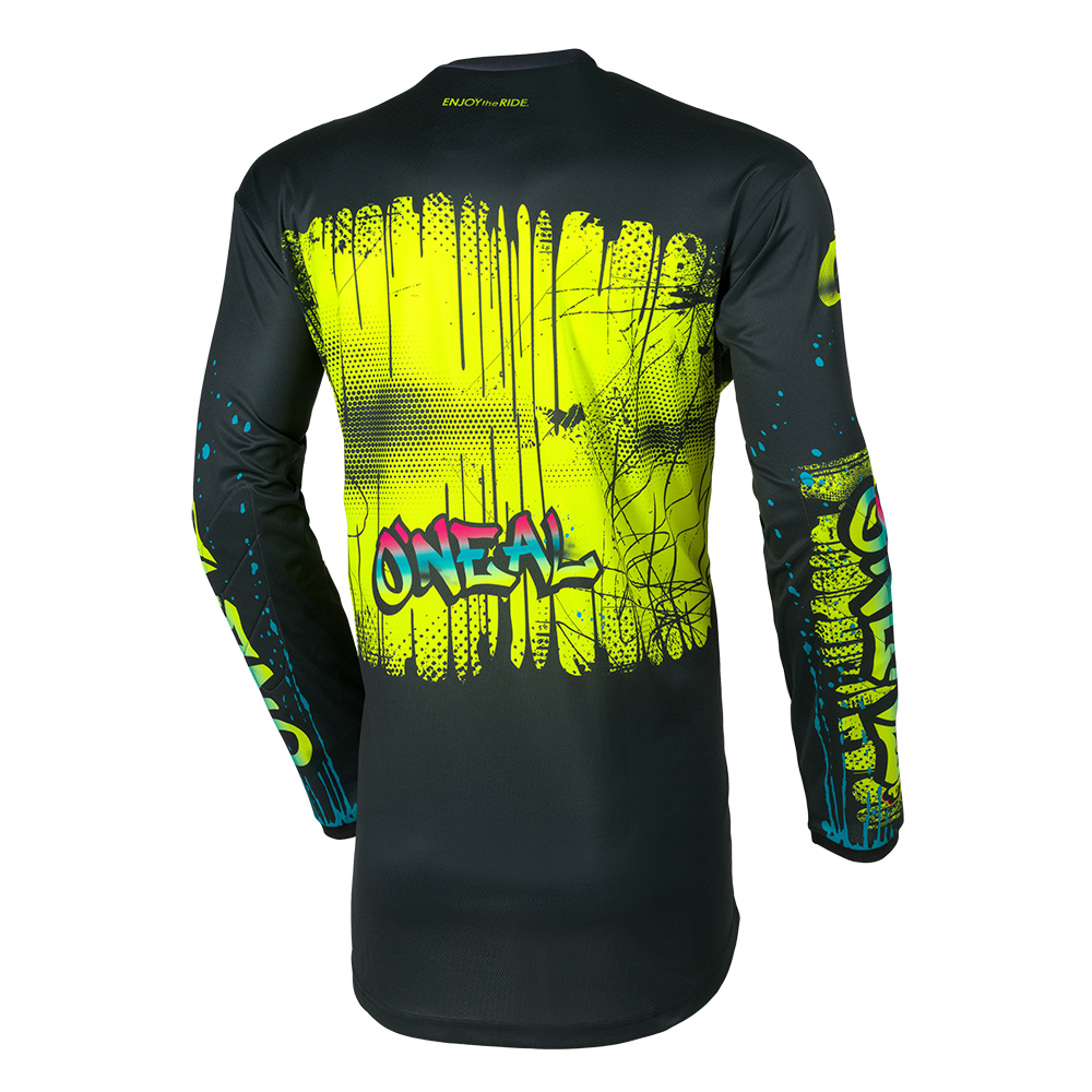 Oneal ELEMENT Rancid black/neon yellow gyerek mez