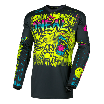 Oneal ELEMENT Rancid black/neon yellow gyerek mez