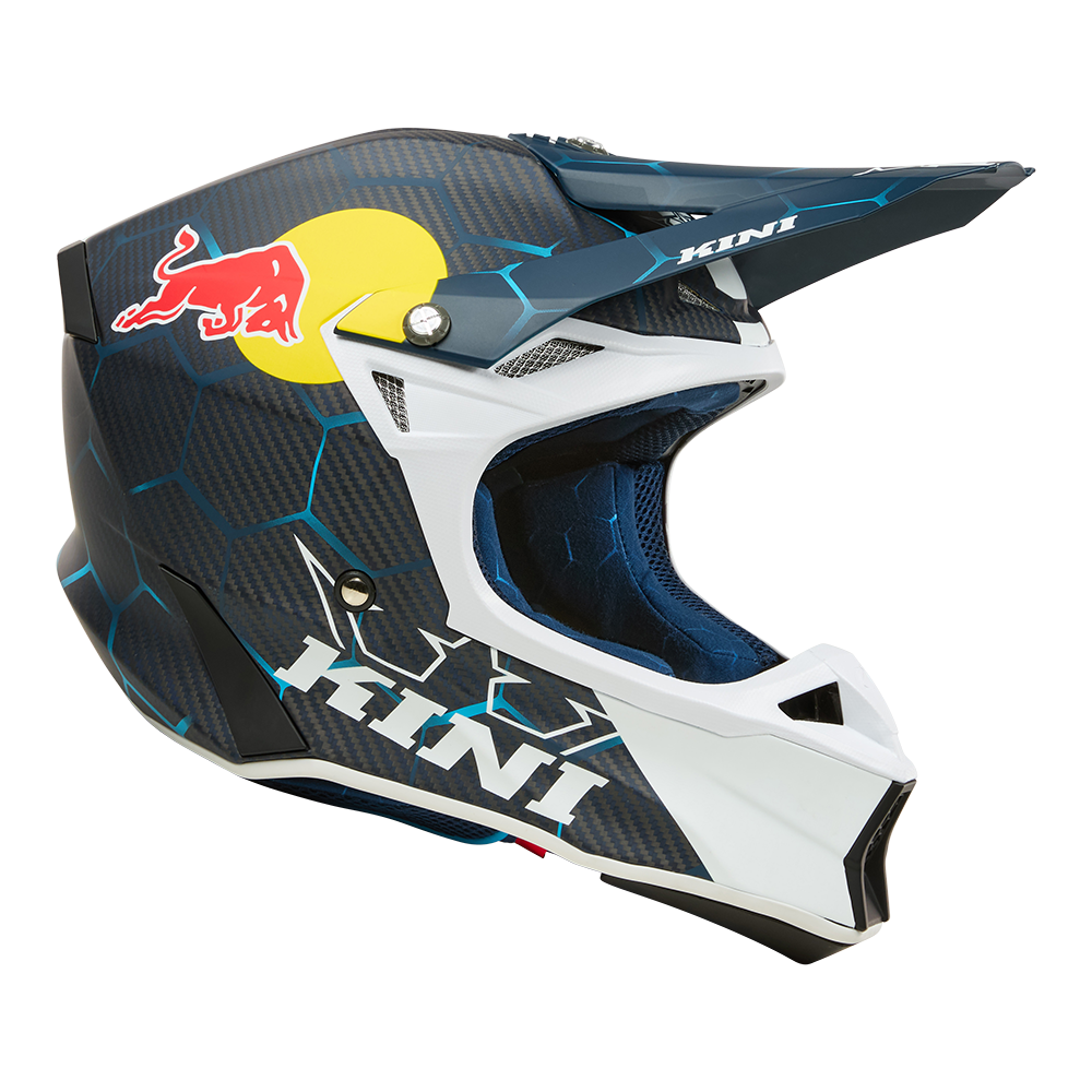 Kini RedBULL MXC2 2.0 blue/white karbon bukósisak