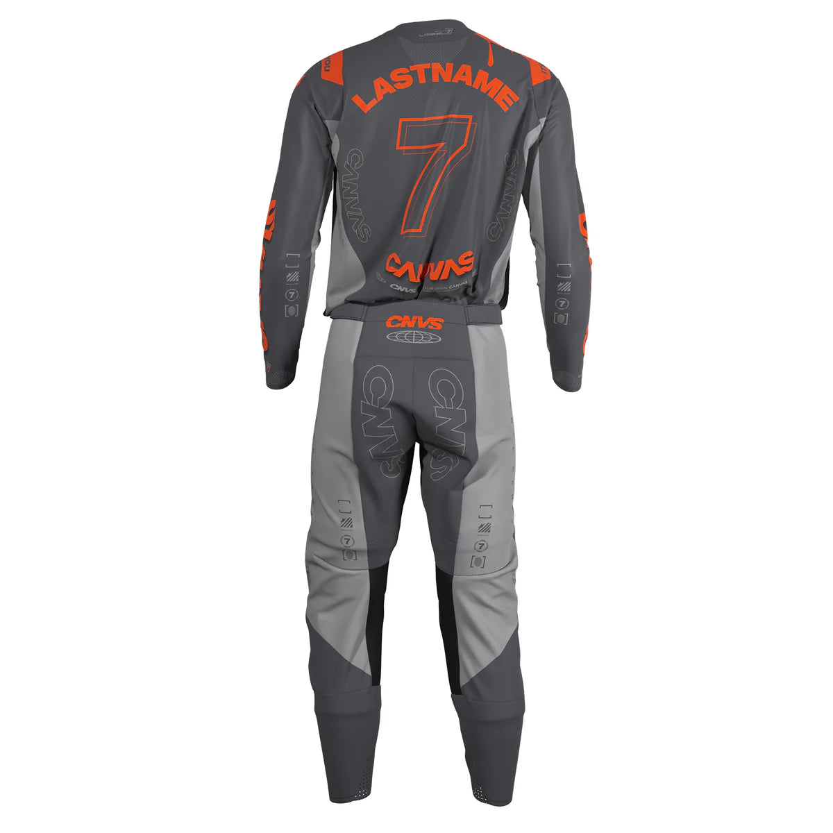 Canvas Label Series 7 Grey&Orange gyerek -egyedi - Botos Motors Tuning