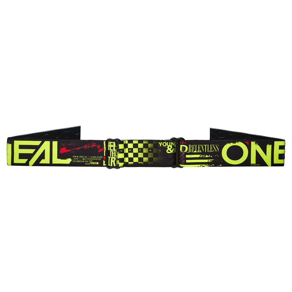 Oneal B10 Attack black/neon/yellow - radium blue lencse - Botos Motors Tuning
