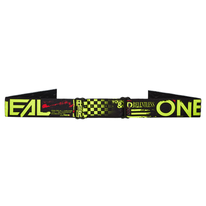 Oneal B10 Attack black/neon/yellow - radium blue lencse - Botos Motors Tuning