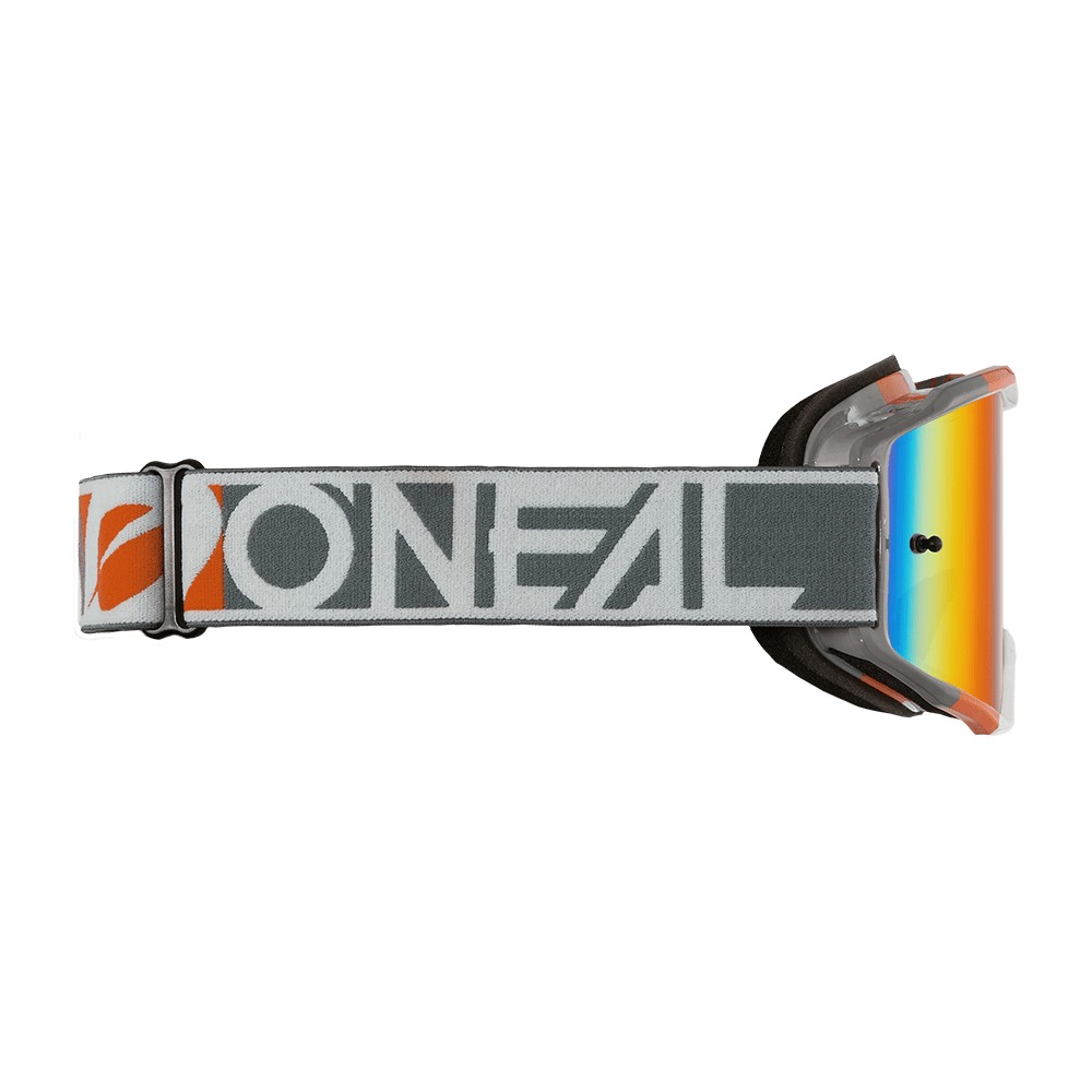 Oneal B10 Duplex white/gray/orange - radium red lencse - Botos Motors Tuning