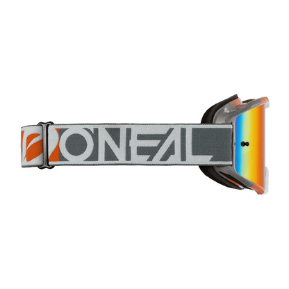 Oneal B10 Duplex white/gray/orange - radium red lencse - Botos Motors Tuning