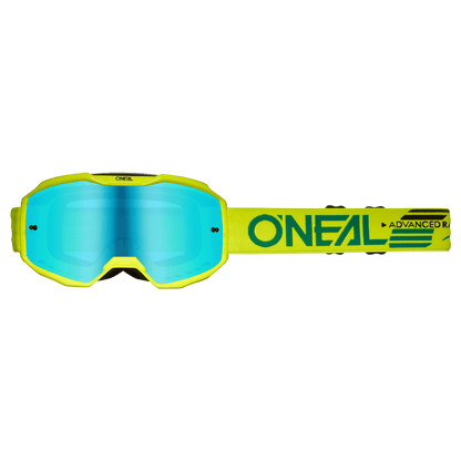 Oneal B10 Solid neon/yellow - radium blue lencse - Botos Motors Tuning