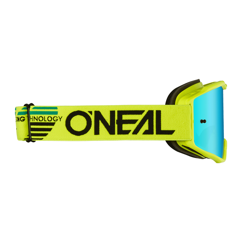 Oneal B10 Solid neon/yellow - radium blue lencse - Botos Motors Tuning