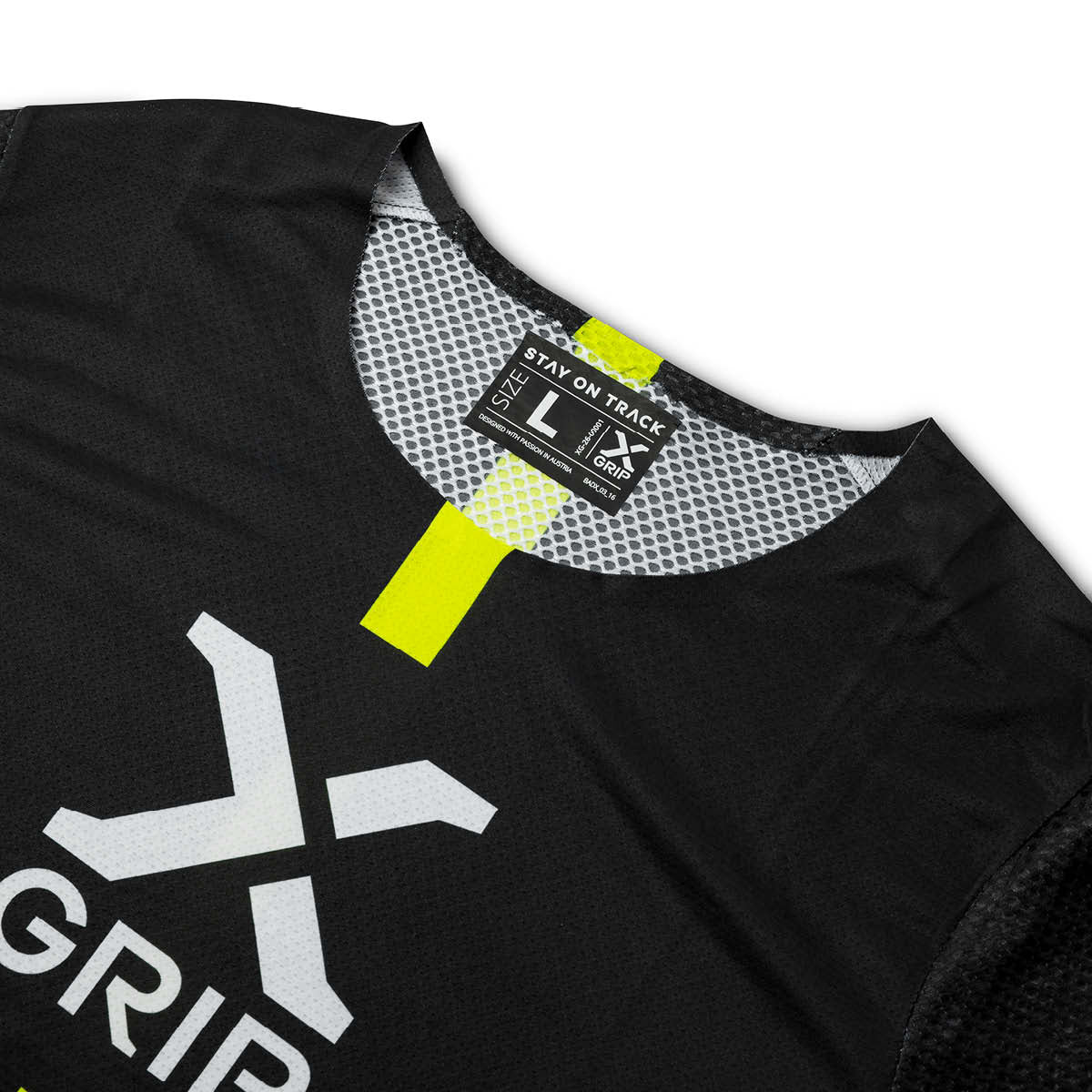 X-GRIP Tungsten black/acid-yellow mez - Botos Motors