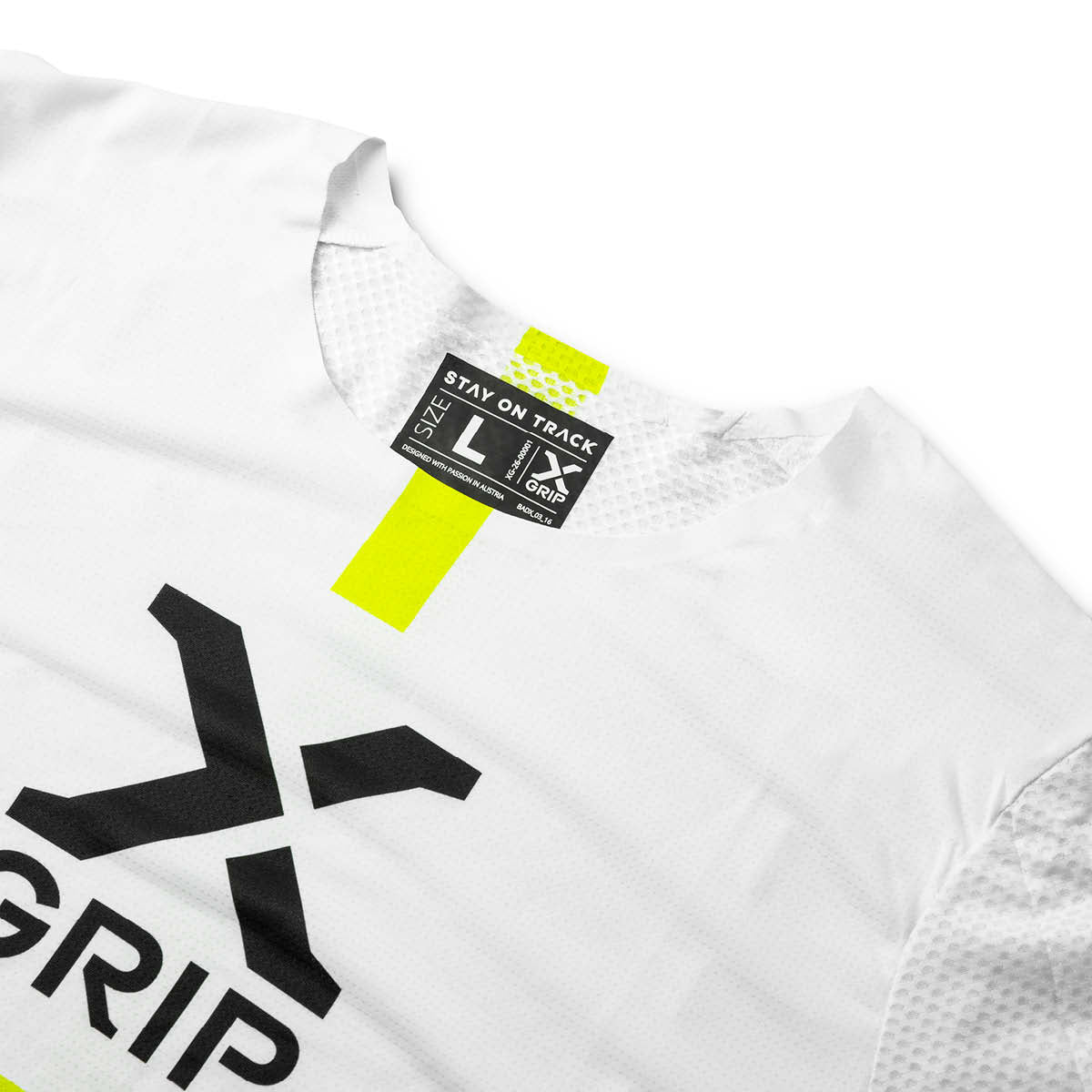 X-GRIP Tungsten white/acid-yellow mez - Botos Motors