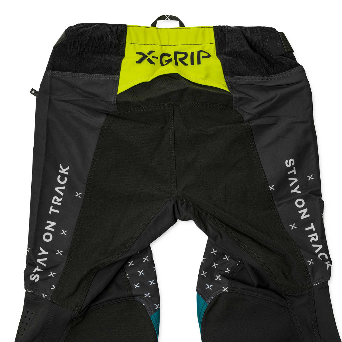X-GRIP Tungsten black/petrol nadrág hátulja - Botos Motors