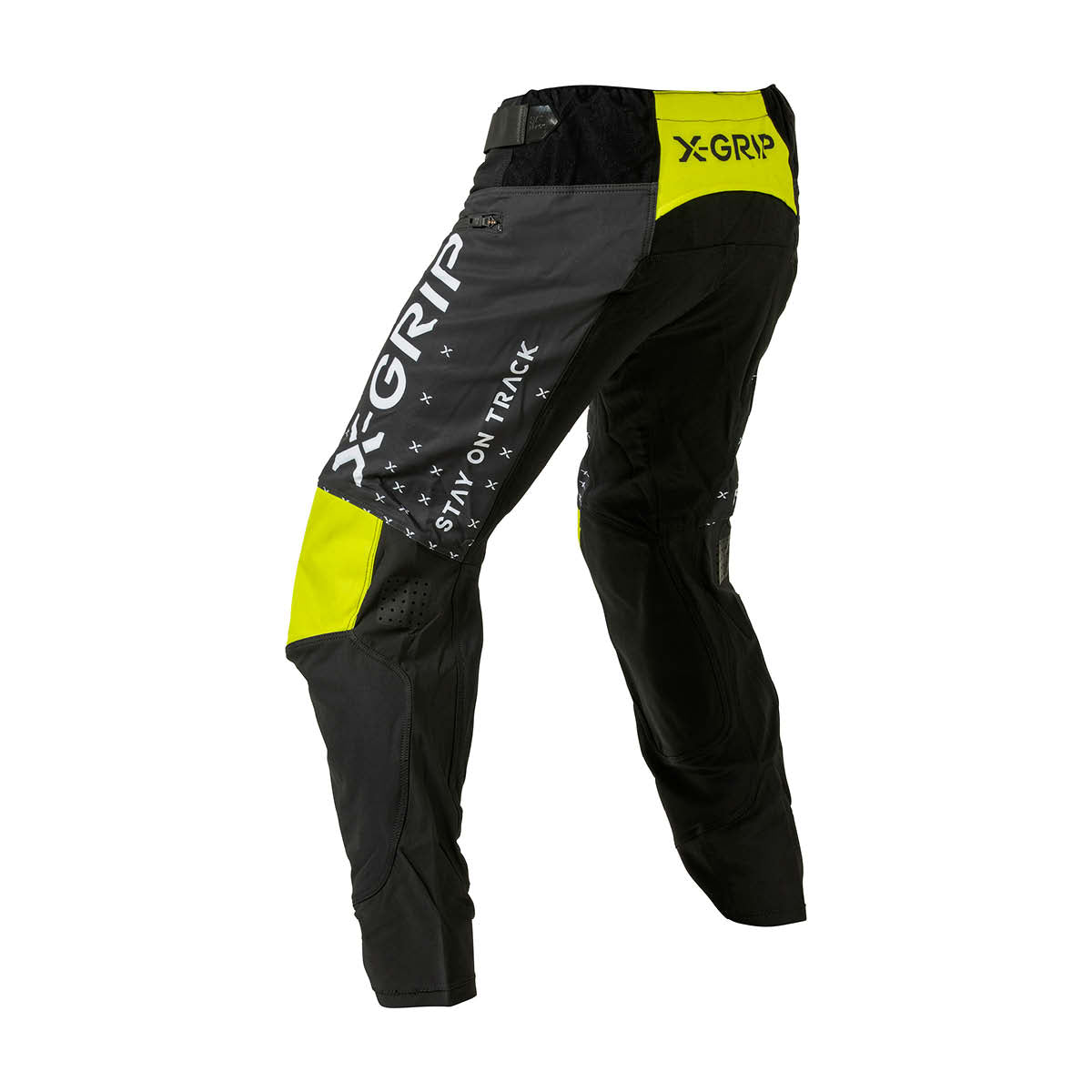 X-GRIP Tungsten black/acid-yellow nadrág - Botos Motors