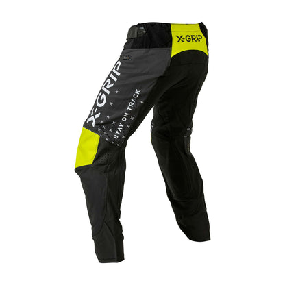 X-GRIP Tungsten black/acid-yellow nadrág - Botos Motors