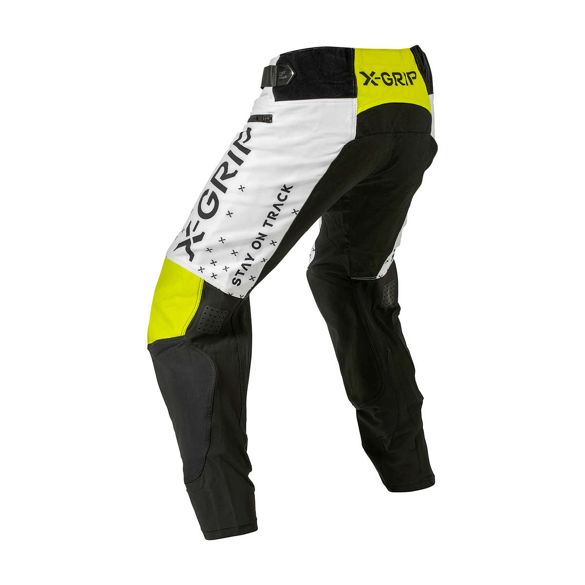 X-GRIP Tungsten white/acid-yellow nadrág - Botos Motors