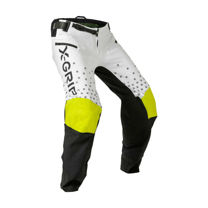 X-GRIP Tungsten white/acid-yellow nadrág - Botos Motors