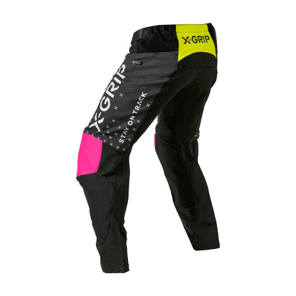 X-GRIP Tungsten black/pink nadrág - Botos Motors