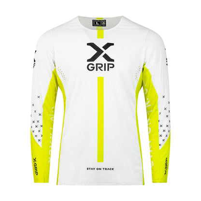 X-GRIP Tungsten white/acid-yellow mez - Botos Motors